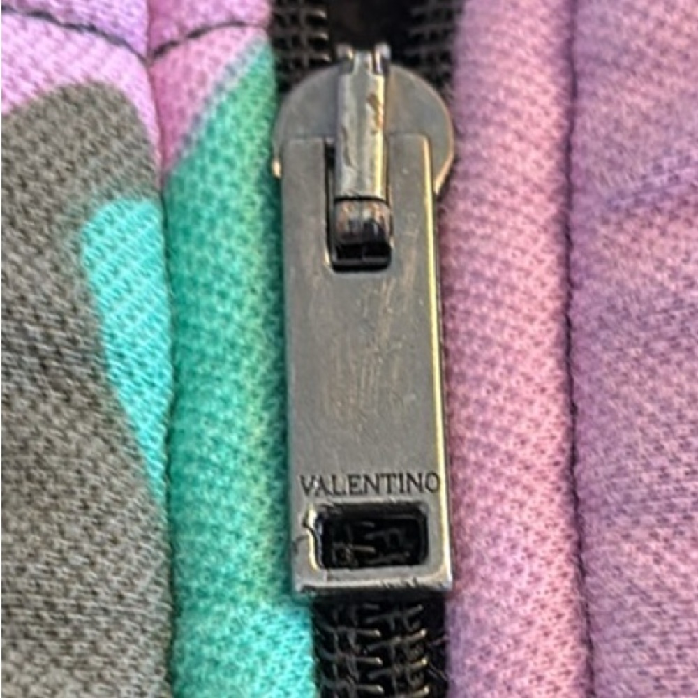 [Valentino] Vintage Puffer Camouflage Full-Zip Lightweight Bomber Jacket Men’s L - Picture 8 of 14